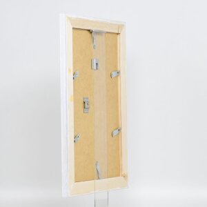 Efektní rám na obrazy z masivního dřeva 2240 bílý 60x80 cm muzejní sklo