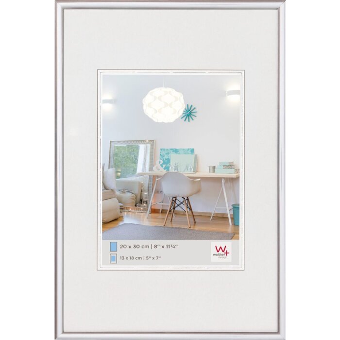 Plastový rám Walther NEW LIFESTYLE 28x35 cm stříbrný