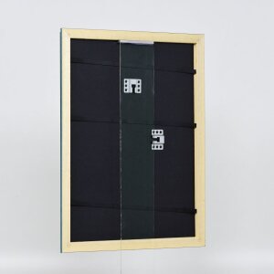 Efektní dřevěný rám profil 21 modrý 60x90 cm antireflexní sklo