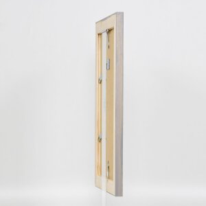 Efektní rám na obrazy z masivního dřeva 2240 šedý 60x90 cm normální sklo