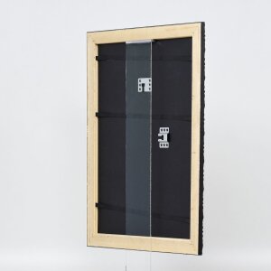 Efektní dřevěný rám profil 94 černý 60x90 cm antireflexní sklo
