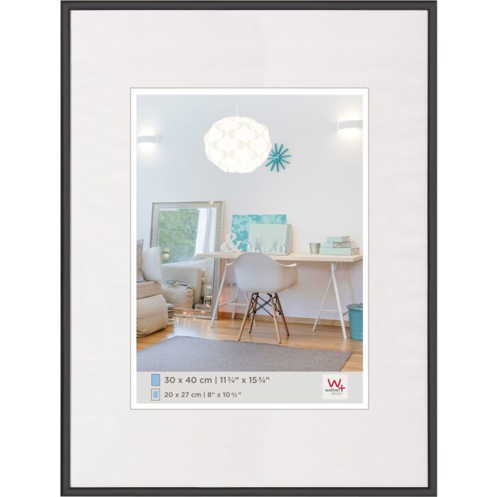 Plastový rám Walther NEW LIFESTYLE 30x40 cm černý