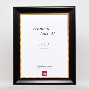 Efektní dřevěný rám profil 95 černý 60x90 cm antireflexní sklo