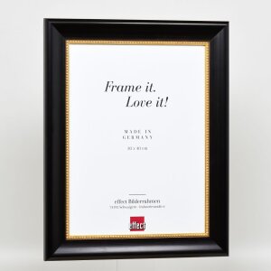 Efektní dřevěný rám profil 95 černý 60x90 cm antireflexní sklo