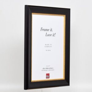 Efektní dřevěný rám profil 95 černý 60x90 cm antireflexní sklo