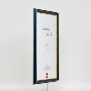 Efektní dřevěný rám profil 21 modrý 60x90 cm muzejní sklo