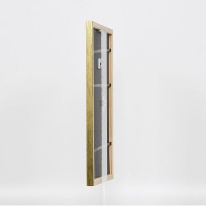 Efektní dřevěný rám profil 2070 muzejní sklo 60x90 cm zlatý