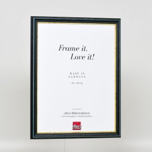 Efektní dřevěný rám profil 21 modrý 61x91,5 cm antireflexní sklo