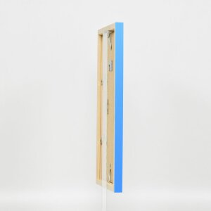 Dřevěný rám Top Cube 61x91,5 cm modré akrylové sklo