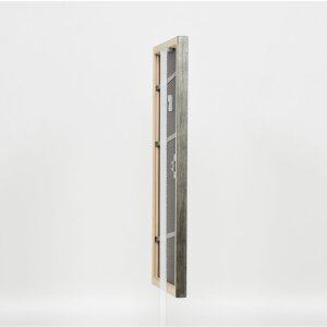 Efektní dřevěný rám profil 2070 normální sklo 61x91,5 cm stříbrný