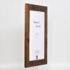 Efektní dřevěný rám 2400 hnědý 61x91,5 cm normální sklo
