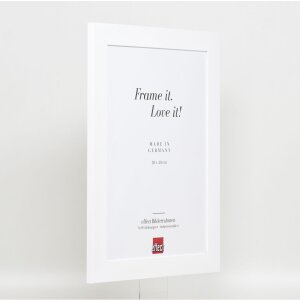 Efektní rám z masivního dřeva profil 30 bílý 61x91,5 cm akrylové sklo