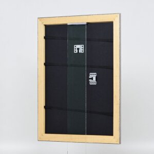 Efektní dřevěný rám profil 94 stříbrný 61x91,5 cm antireflexní sklo