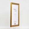 Efekt dřevěný barokní rám profil 37 antické zlato 61x91,5 cm akrylové sklo