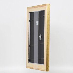 Efektní dřevěný rám profil 95 zlatý 61x91,5 cm antireflexní sklo
