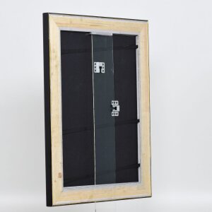 Efektní dřevěný rám profil 95 černý 61x91,5 cm antireflexní sklo