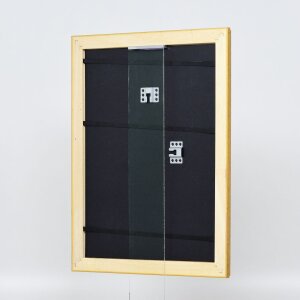 Efekt dřevěný barokní rám profil 37 antické zlato 61x91,5 cm muzejní sklo