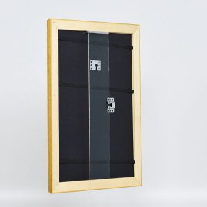 Efekt dřevěný barokní rám profil 37 antické zlato 61x91,5 cm muzejní sklo