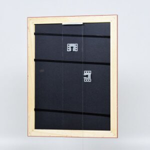 Efekt dřevěný barokní rám profil 37 antické stříbro 61x91,5 cm muzejní sklo