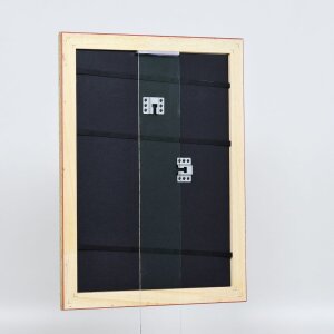 Efekt dřevěný barokní rám profil 37 antické stříbro 61x91,5 cm muzejní sklo