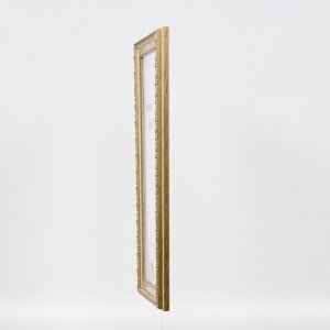 Efekt dřevěný barokní rám profil 37 antické stříbro 61x91,5 cm muzejní sklo