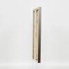 Dřevěný rám Top Cube 62x93 cm platina normální sklo