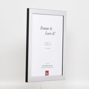 Efektní obrazový rám 2310 stříbrný vysoký lesk 62x93 cm normální sklo