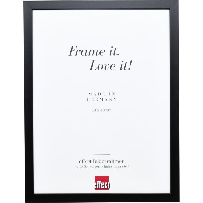 Dřevěný rám Top Cube 62x93 cm černé antireflexní sklo
