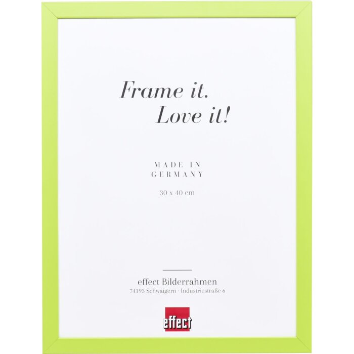 Dřevěný rám Top Cube 62x93 cm zelené antireflexní sklo