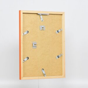 Dřevěný rám Top Cube 62x93 cm oranžové antireflexní sklo