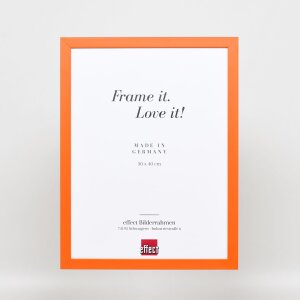 Dřevěný rám Top Cube 62x93 cm oranžové antireflexní sklo