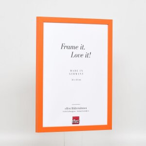 Dřevěný rám Top Cube 62x93 cm oranžové antireflexní sklo