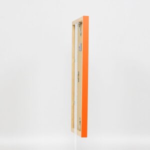 Dřevěný rám Top Cube 62x93 cm oranžové antireflexní sklo