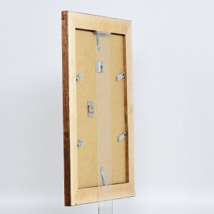 Efektní dřevěný rám 2400 hnědý 62x93 cm normální sklo