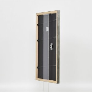 Efektní dřevěný rám profil 2070 akrylové sklo 62x93 cm stříbrný