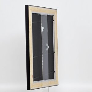 Efektní dřevěný rám profil 95 černý 62x93 cm antireflexní sklo