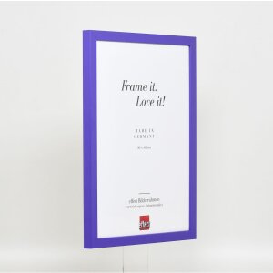 Dřevěný rám Top Cube 62x93 cm fialové muzejní sklo