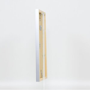 Dřevěný rám Top Cube 62x93 cm stříbrné muzejní sklo