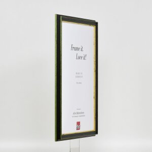 Efektní dřevěný rám profil 21 zelený 62x93 cm muzejní sklo