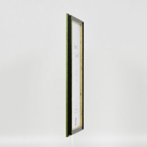 Efektní dřevěný rám profil 21 zelený 62x93 cm muzejní sklo