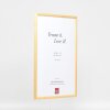 Efektní rám z masivního dřeva profil 20 gold 7x10 cm normální sklo