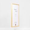 Efektní rám z masivního dřeva profil 20 gold 7x10 cm normální sklo