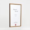 Efektní dřevěný rám profil 23 světle hnědý 7x10 cm čiré sklo