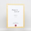 Efektní dřevěný rám profil 2210 přírodní 7x10 cm normální sklo