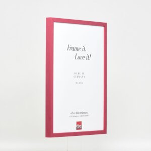 Efektní dřevěný rám profil 35 červená 7x10 cm normální sklo