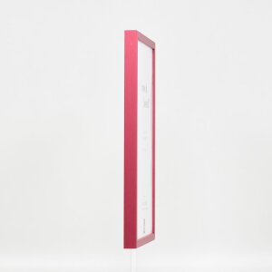 Efektní dřevěný rám profil 35 červená 7x10 cm normální sklo