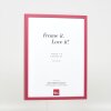 Efektní dřevěný rám profil 35 červená 7x10 cm normální sklo