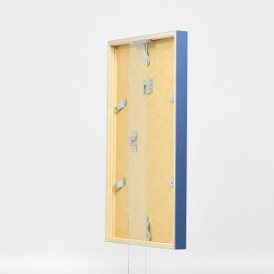 Efektní dřevěný rám profil 35 modrý 7x10 cm normální sklo