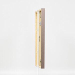 Efektní dřevěný rám profil 35 hnědý 7x10 cm normální sklo