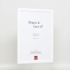 Efektní dřevěný rám profil 2210 bílý 7x10 cm antireflexní sklo